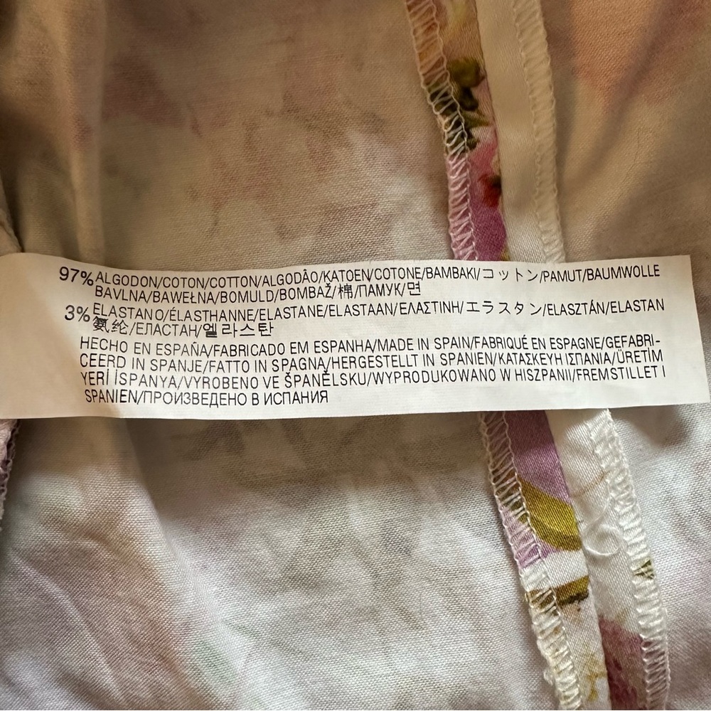 Zara Strapless Dress Floral size L Women - Picture 15 of 16